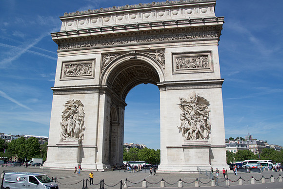 The Arc de Triomphe